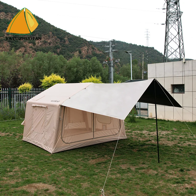 

Надувная палатка на 6 человек с насосом, семейная палатка для кемпинга, двухслойная