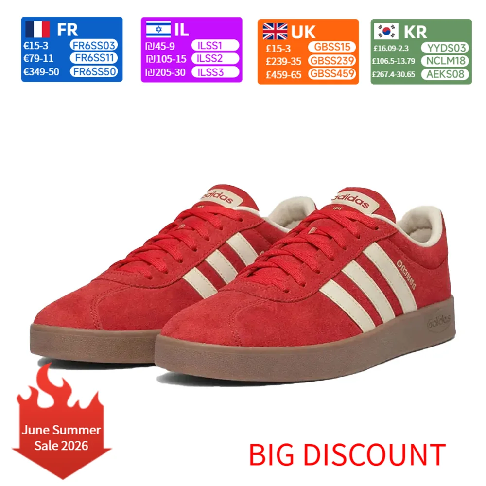 adidas VL Court Classic Unisex Sneakers Classic Design Comfort Cushioned Durable Support for Casual Everyday Wear KK3774