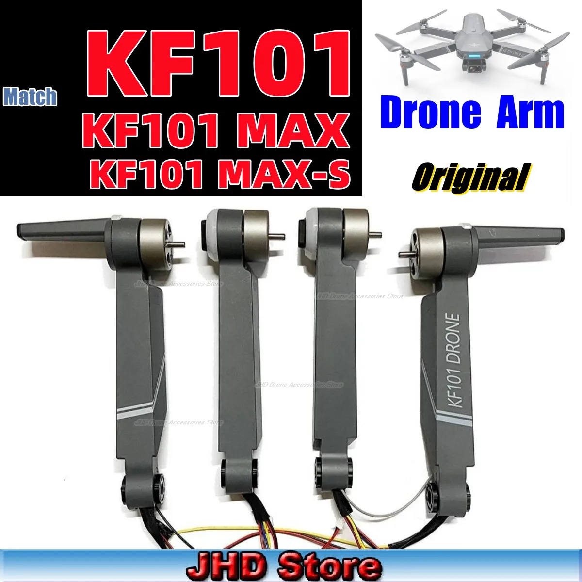 JHD KF101 PRO Drone Arms KF101 MAX Arm Motor Drone r KF101 MAX-S Arm Blades Motor Engines Spare Arm Accessories