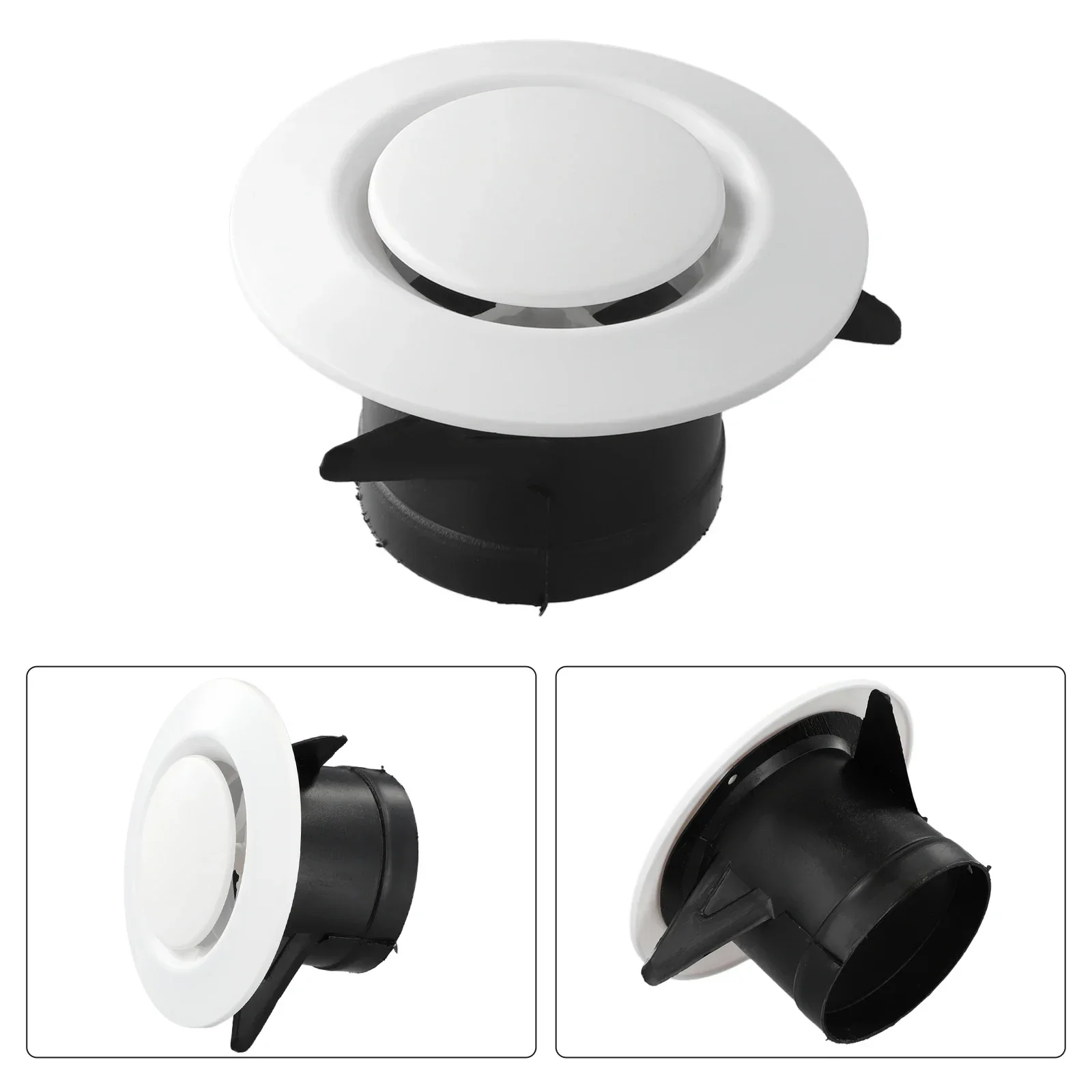 1pc 75-200mm Round Air Vent Extract Valve Grille Exhaust Hood  ABS Air Vent Extract Valve Grille Ducting Ventilation Cover