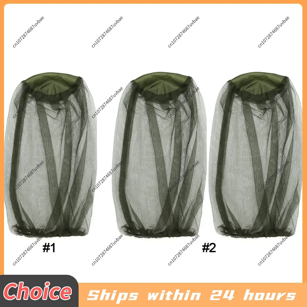 1/2 PCS Mosquito Hat Net Anti Mosquito Insect Hat Net Insect Gnat Head Cover Midge Net Hat Head Cover for Travel Outdoor Camping