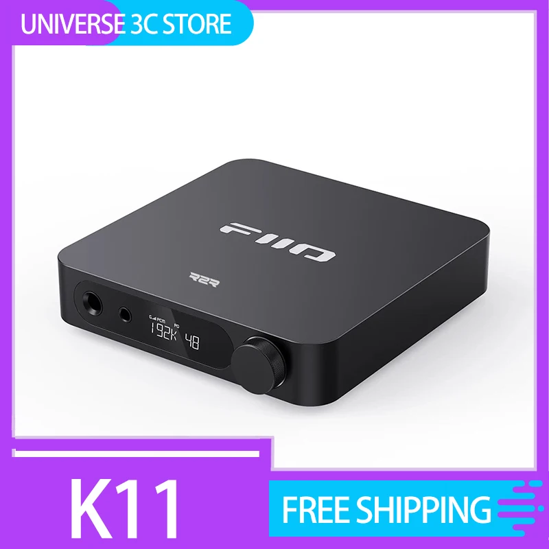 Fiio K11 R2R Desktop Dsd Decoding Headphone Amplifier Lossless Hifi Portable Eaephone Power Amplifier Accessory Custom Gifts