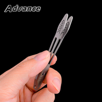 Titanium Alloy Small Tweezers Multi Functional Keychain Pendant Outdoor Tool EDC
