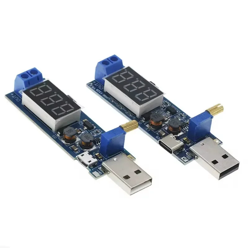 DC-DC USB ブースト電源電圧レギュレータモジュール 5V から 3.3V、9V、12V、24V デスクトップ電源モジュール