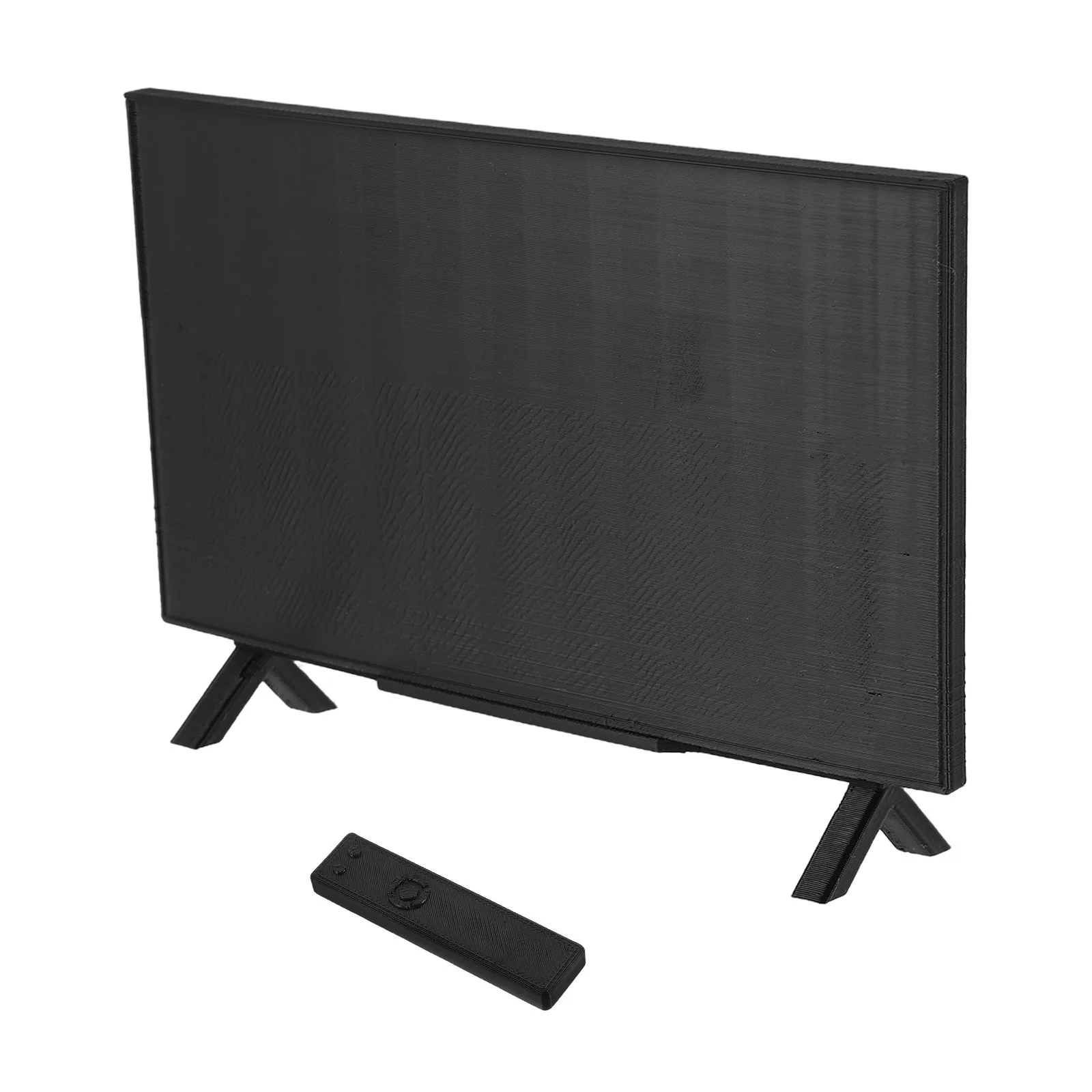 2Sets Miniature Dollhouse Realistic Retro Mini Television 1:6 Scale Dollhouse Furniture Accessories for Creative Play Scenes