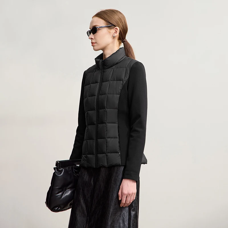 AMII Piumini 2025 Inverno Nuovo Casual Outdoor Antivento in due pezzi Solido Piumino Donna Moda Caldo Dritto Top 12554068