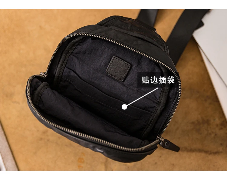 PNDME fashion luxury first layer cowhide men black chest bag casual designer handmade genuine leather teens sport crossbody bag