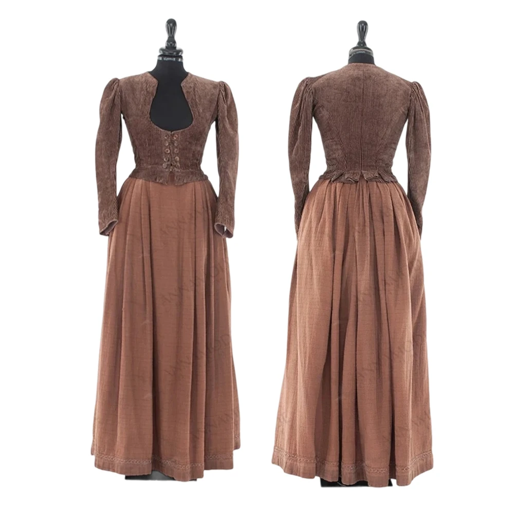 

Colonial Scottish Highland Outlander Costume 1830s Walking Dress Victorian Renaissance Civil War Manor Tea Party Ball Gown