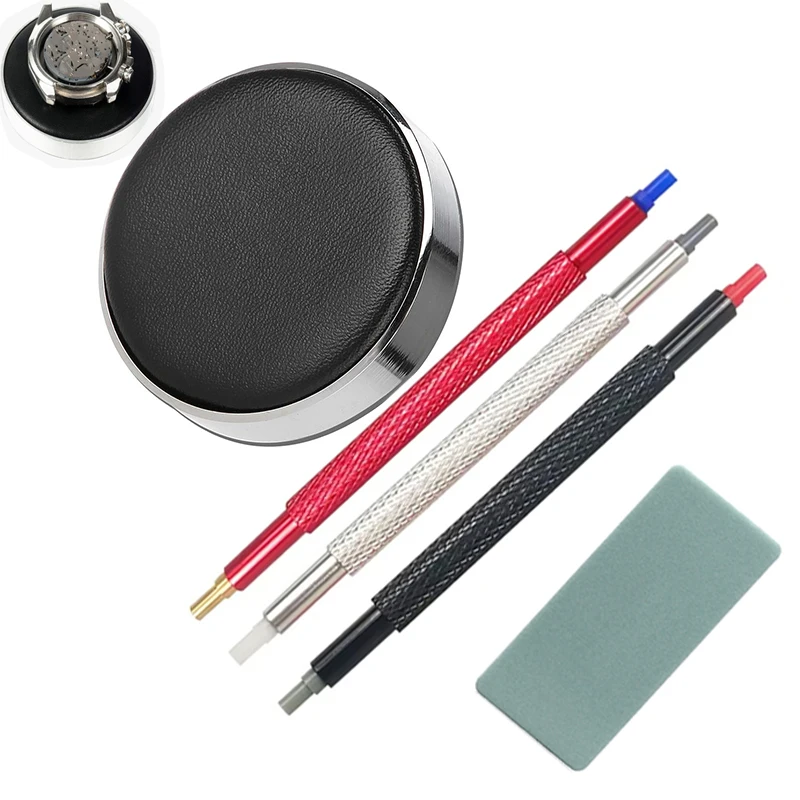 

Watch Hand Pressers Pusher Fitting Kit Watchmakers Wristwatch Watch Movement Casing Cushion Protective Pad Repair Tool Set