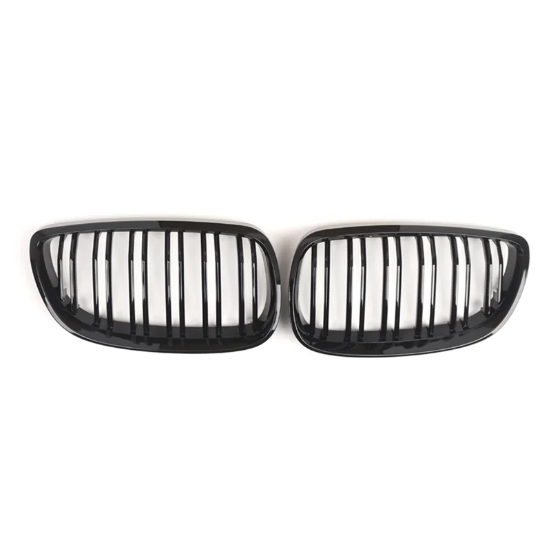

Front Hood Double Line Grille For BMW 3 Series E92 E93 Coupe 2006-2010 51137157277- Gloss Black Front Kidney Grill Design
