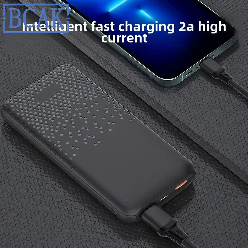 New Style Fast Charging Mobile Power Supply 10000 MAh Real Standard Polymer Battery BCAK Power Bank