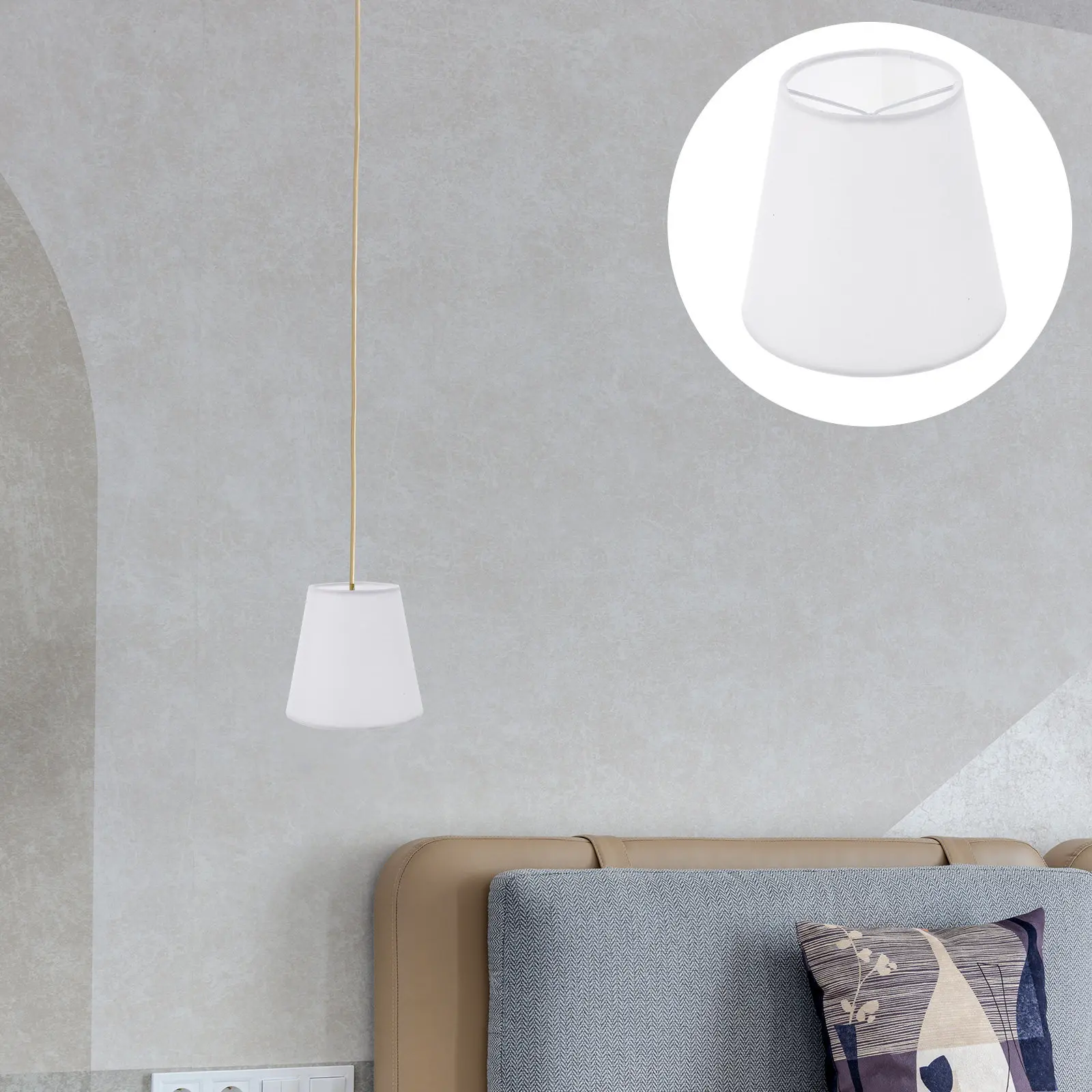 Fabric Lamp Shade Clip on Shades Replacement Small Table Lamp Clip-on Anti-glare Lampshade Bedside Bulb Clamp Light Cover decor