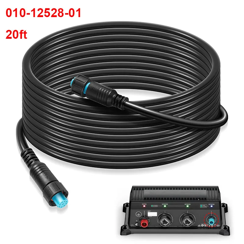 010-12528-01 Marine Network Cable with Small Connector for Garmin BlueNet Network Cable, for Panoptix Live Scope System - 20ft