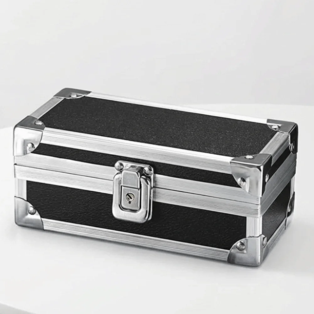 Lockable Design Multi Functional Tool Case Drop-Resistant Shock Resistant Aluminum Suitcase Safe Wear Resistant Metal Briefcase