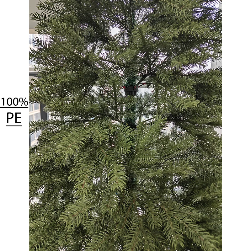 Albero di Natale artificiale Crittografia PE di lusso Grande albero di Natale verde Pini Decorazione premium per feste domestiche Ornamenti di