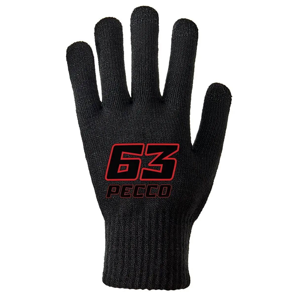 

Зимние противоскользящие теплые перчатки Pecco Racing Number 63 для улицы