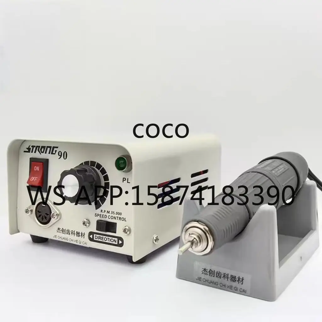 Portable Strong 90 Dental Micro Motor 35000rpm Electric Dental Lab Polisher Handpiece