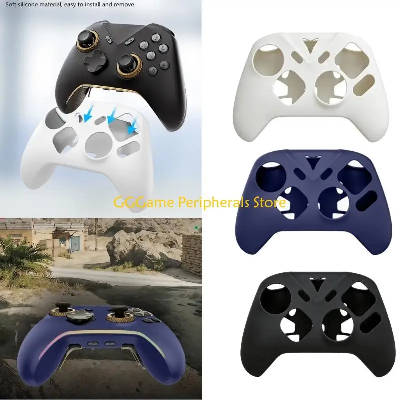 U55B Gaming Controller Silicone Cover Protective Case Skin Game Handle Case Sleeve Scratchproof Case for 5
