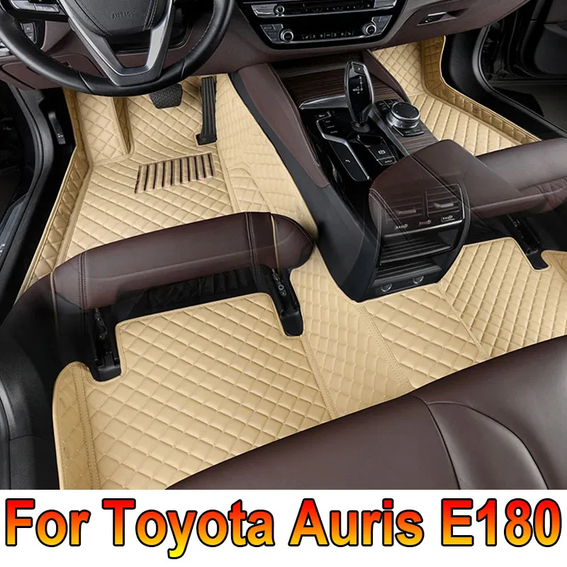 

Custom Made Leather Car Floor Mats For Toyota Auris E180 2012 2013 2014 2015 2016 2017 2018 Carpets Rugs Foot Pads Accessories