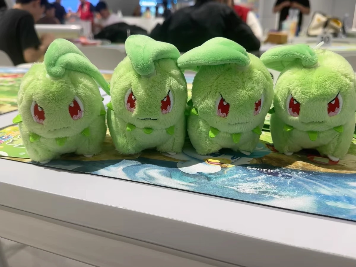 2025年新作 ポケモンぬいぐるみ 公式 可動式 チコリータ/ジャンプラフ