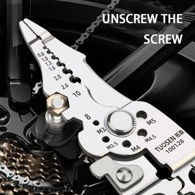 Multifunctional Wire Stripper Crimper Cable Cutter Pliers Adjustable Automatic Stripping Crimping Pliers Terminal Hand Tool