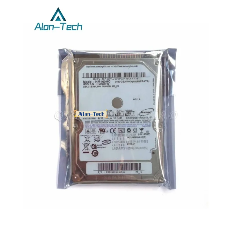 

For Sam-sung HM160HC 160GB IDE PATA 5400 RPM 8MB 6.35cm 2.5"" Laptop Hard Drive-Parallel port IDE5400 to 8M device