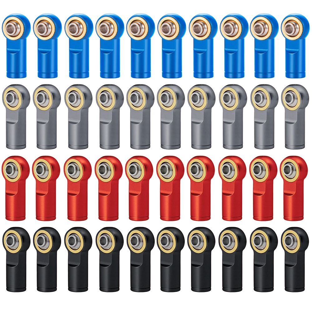 Axspeed 10pcs Metall m3/m4 Link Spurs tange nkopf Kugelgelenk enden für axiale scx10 d90 tamiya cc01 rc Auto Boot Flugzeug DIY Teile – Detail 9