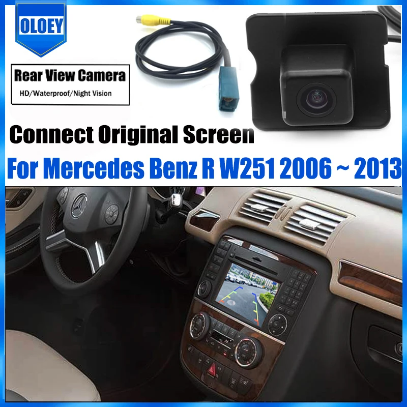 

HD Автомобильная камера заднего вида, оригинальный автомобильный монитор OEM для Mercedes Benz R W251 2006 2007 2008 2009 2010 ~ 2013