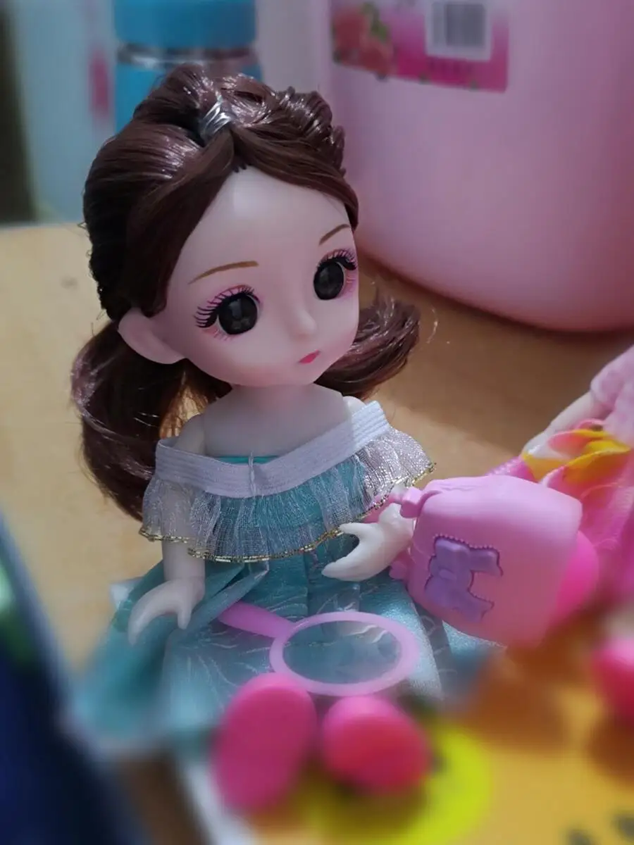 8 stks/set BJD Jointed Doll 16 cm Anime Kawaii 13 Kogelgewrichten Modepoppen met Volledige Set Kleding Dress Up Meisje speelgoed Verjaardagscadeau