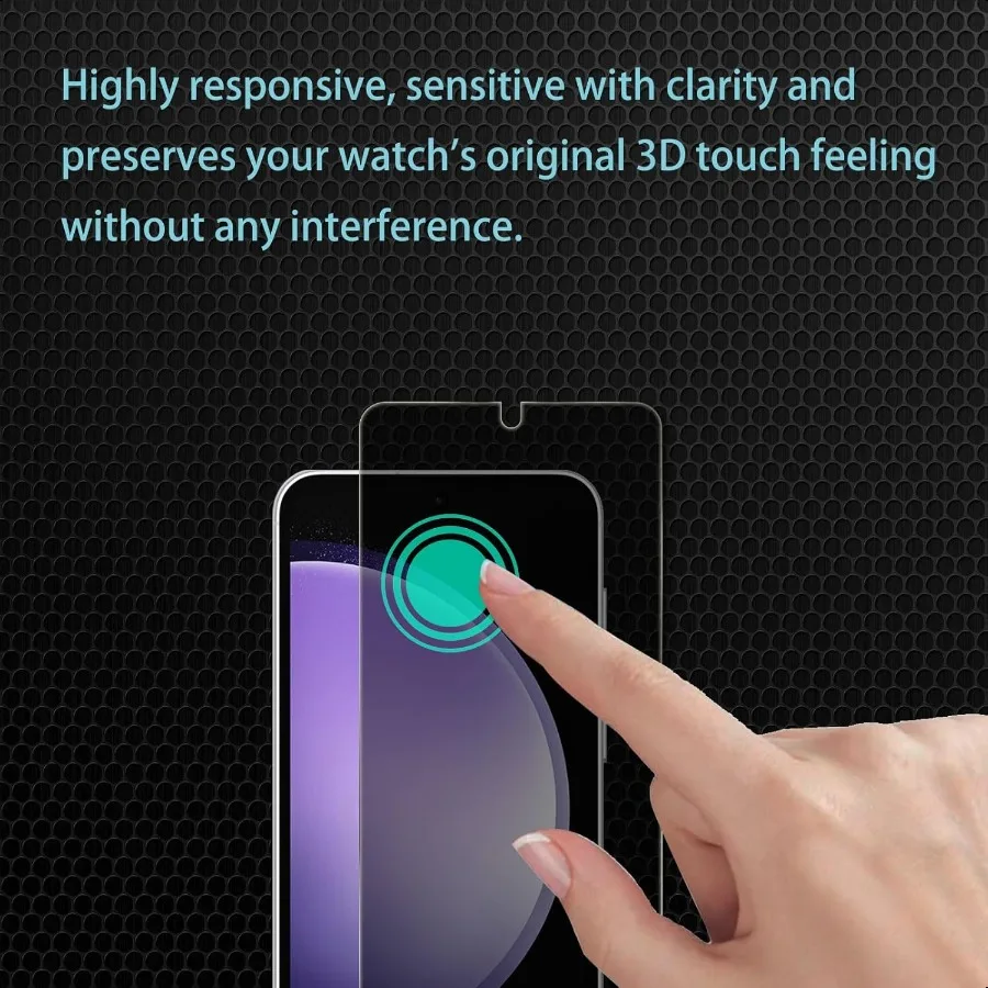 عبوتان من واقي شاشة الخصوصية لهاتف سامسونج جالاكسي S23 FE من الزجاج المقسى 9H هاردن المضاد للخدش قسط HD الوضوح سهل التركيب