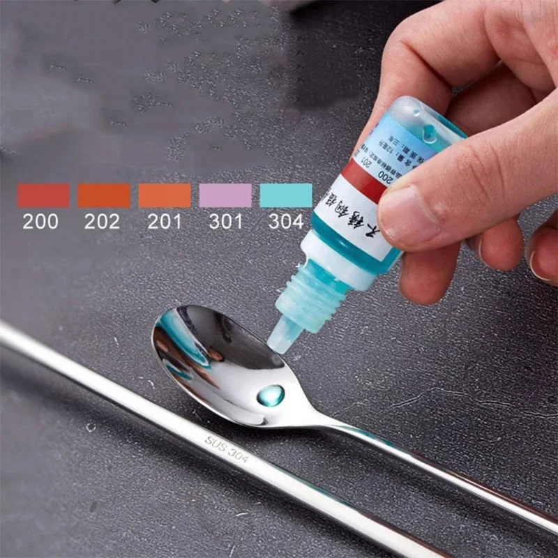 Imagem -02 - Detecção Líquida de Identificação Líquida Teste Índice do Manganês Poção Fluida Reagente Rápido Drogas Analíticas Aço Inoxidável 304
