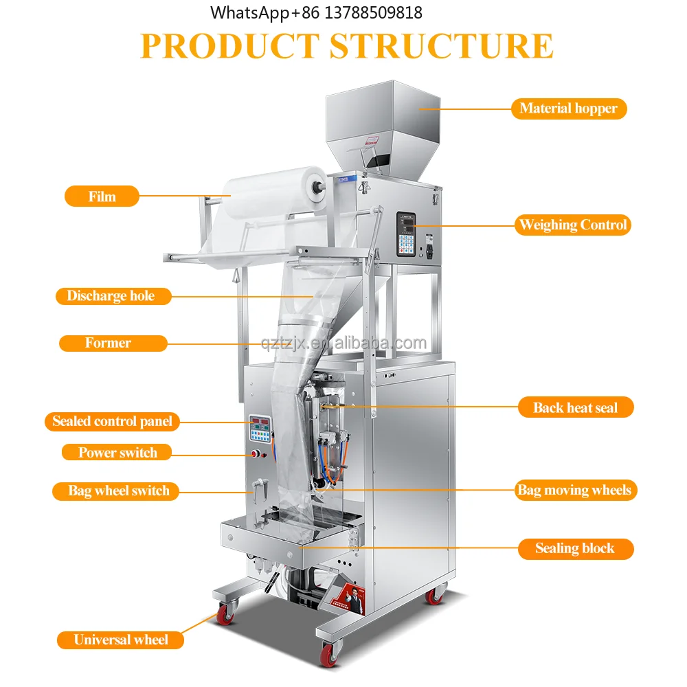 Automatic Chips Nitrogen Vertical Cookies Macaroni Puffed Food Packaging Machine Banana Chips Packaging Machinery for Snack