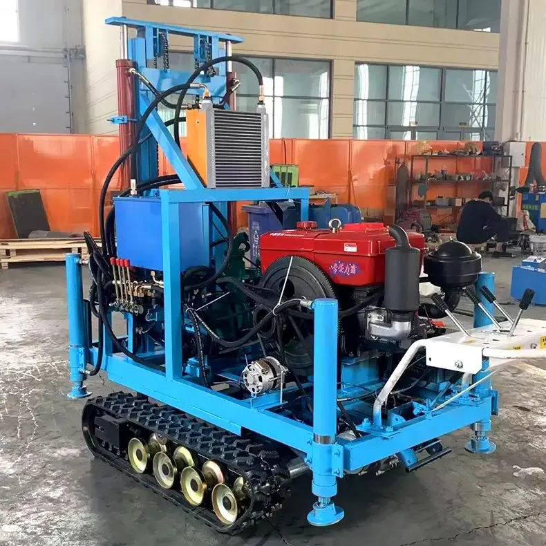 

Индивидуальная портативная буровая установка для водяных скважин на дизельном топливе, 100м, 150м, 180м, гидравлическая, 22-35 л.с.