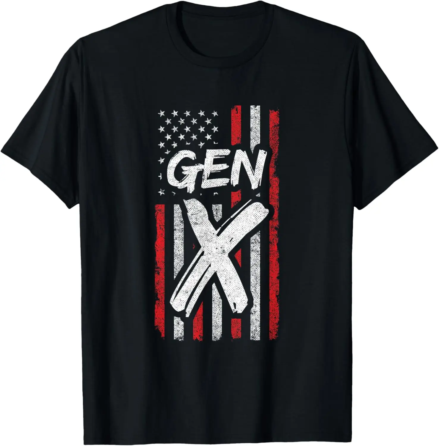 

Gen X - Gen Xer - Футболка Gen X с американским флагом поколения X