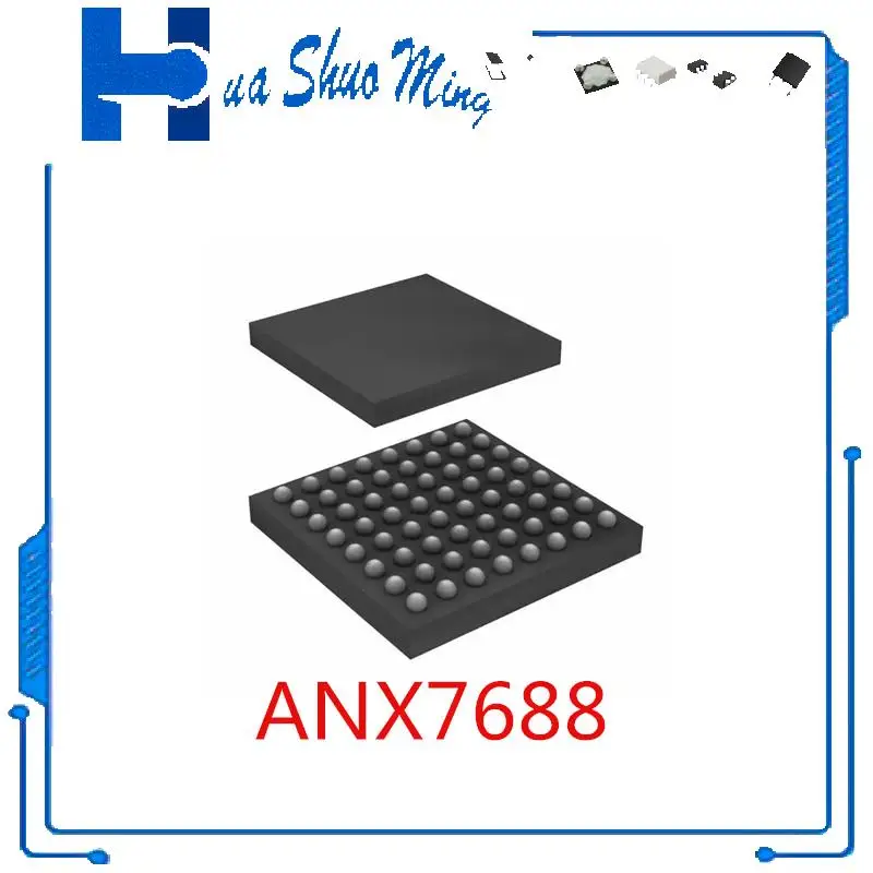 2Pcs/Lot ANX7688BH-AC-R  ANX7688BH   ANX7688 BGA64 ANX3429   QFN-48