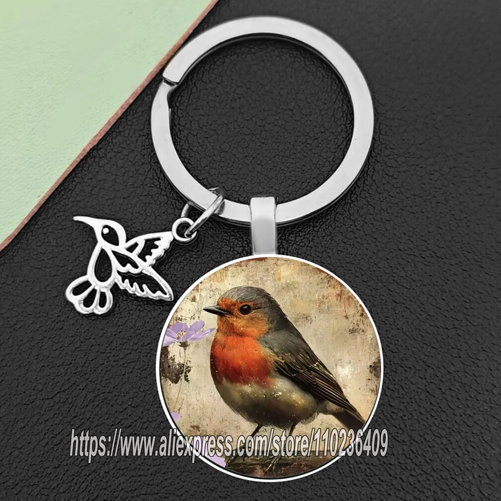 Nostalgic Bird Keychains for Women Beautiful Tree and Birds Keychain for Purse Bad