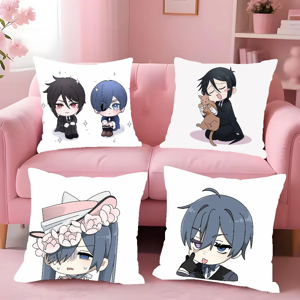 

Аниме Черный дворецкий наволочка квадратный диван с наволочкой для домашнего использования