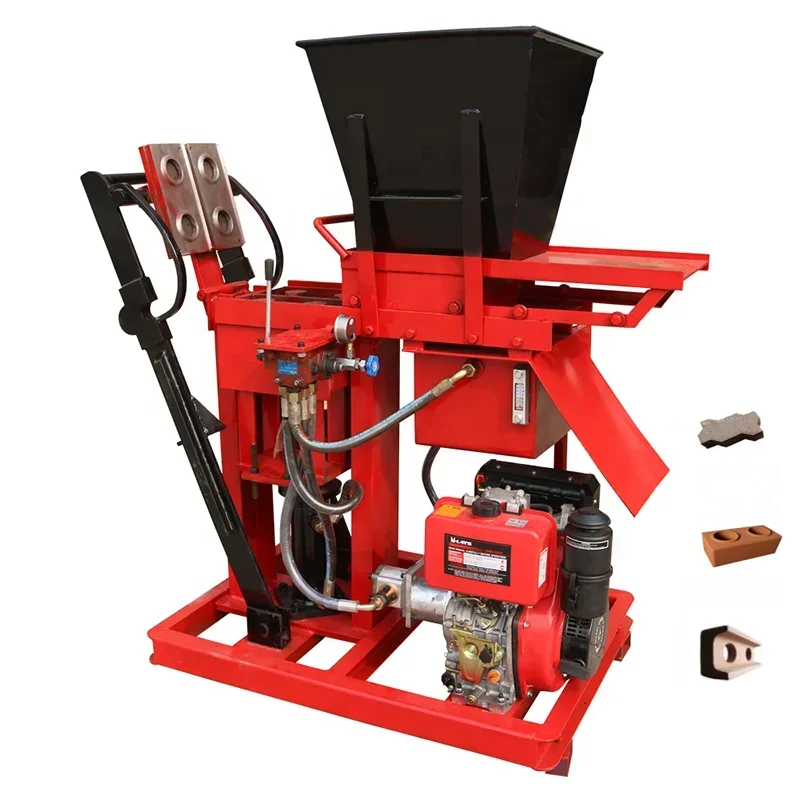 Hot selling automatic interlocking brick machine  electric hydraulic press HY2-25 clay brick making machine