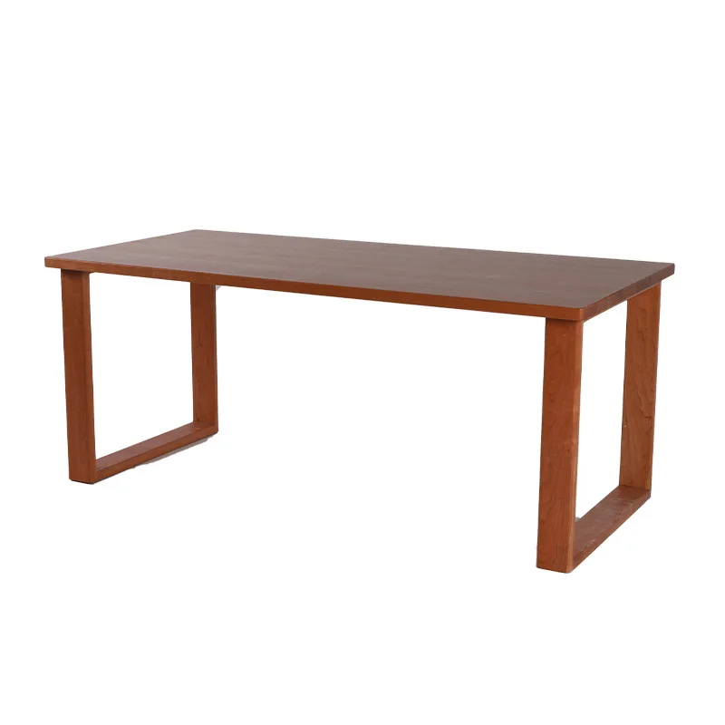 

Household living room solid wood dining table, cherry wood table, log large board table, Japanese workbench