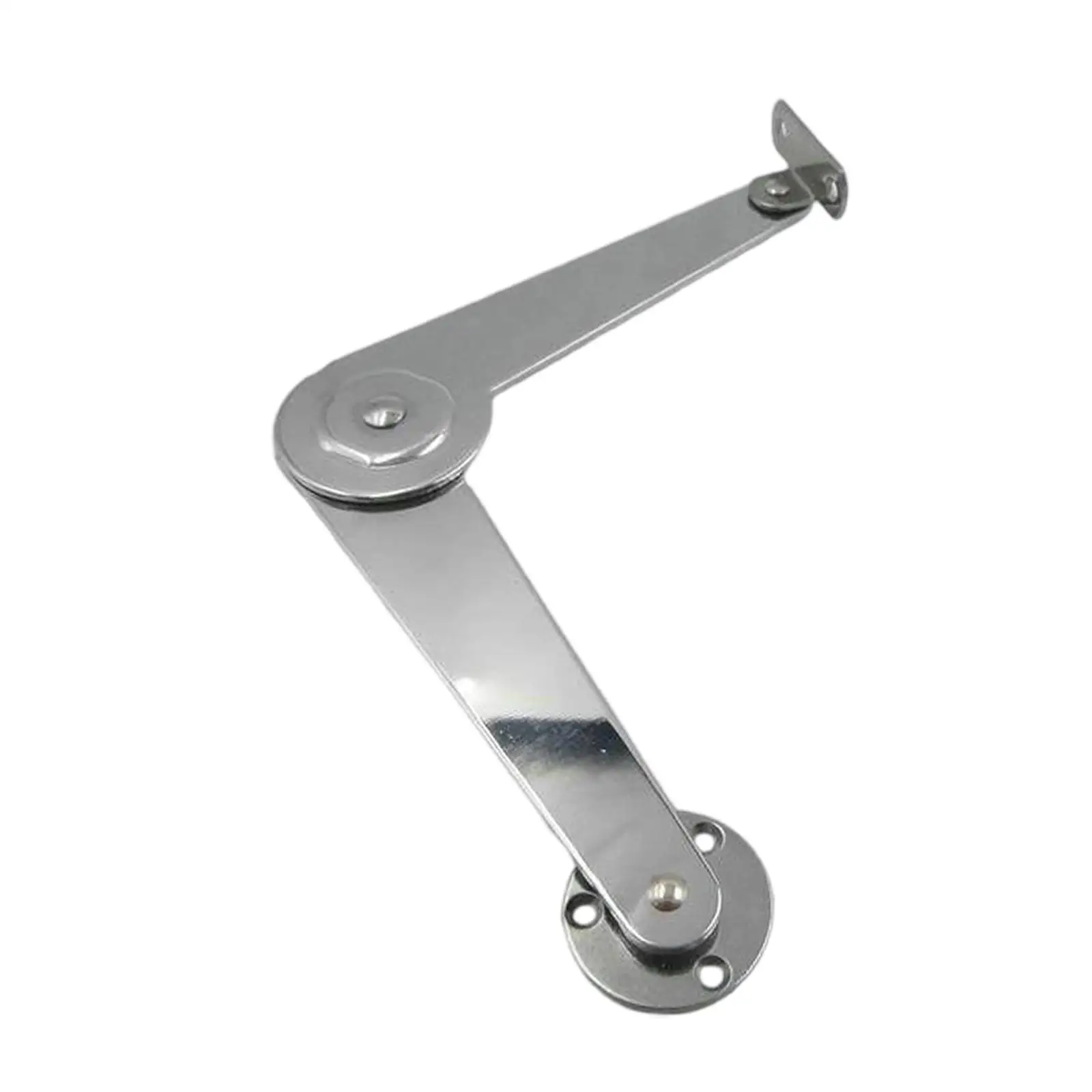 2xFolding Lid Support Hinge Foldable Simple Installation Support Bracket Cabinet Hinge for Furniture Repair Office Rack Toy Box