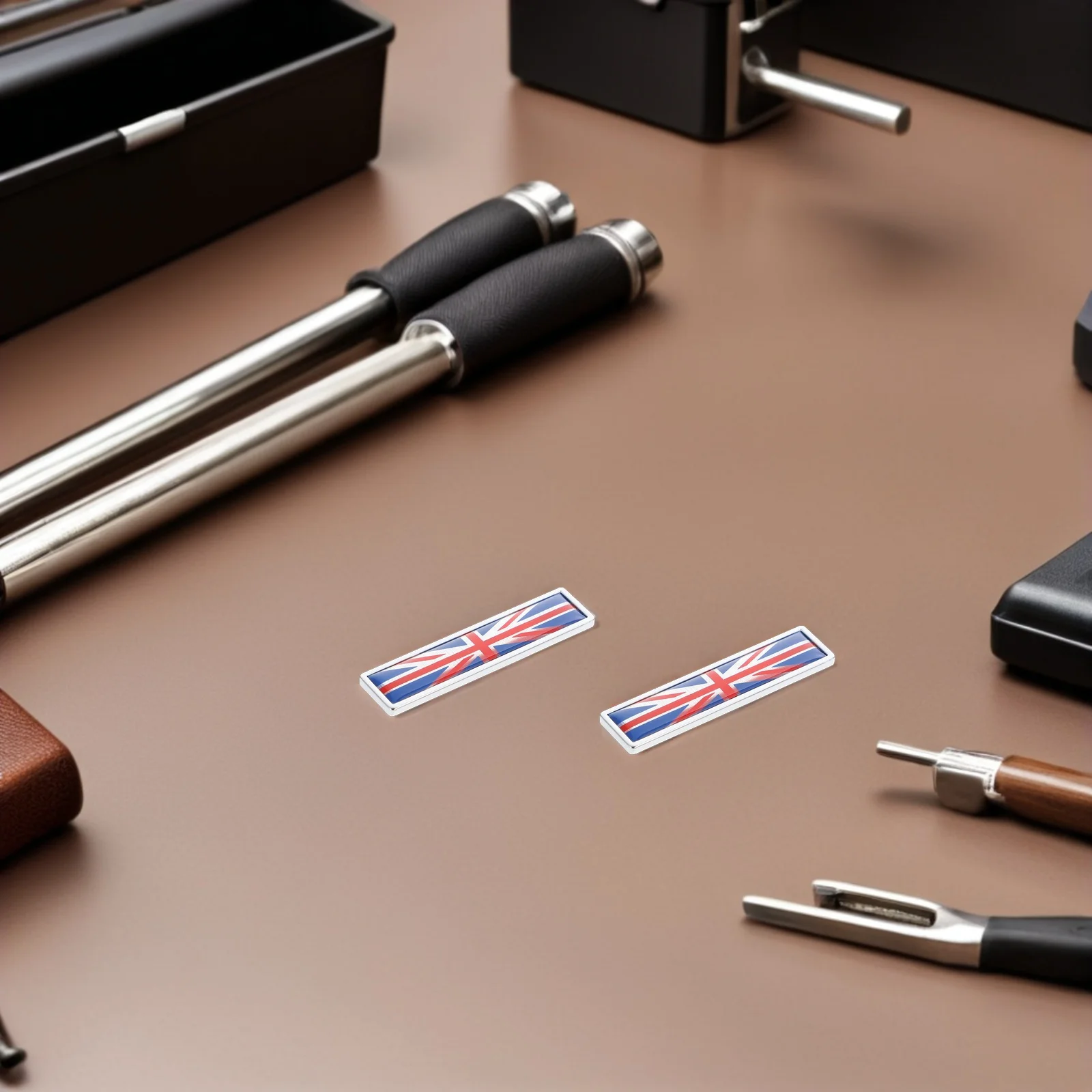 

4Pcs Uk Flag Metal Emblems Zinc Alloy National Flag Car Stickers for Vehicles Trucks Home Decor Door Metal Decals