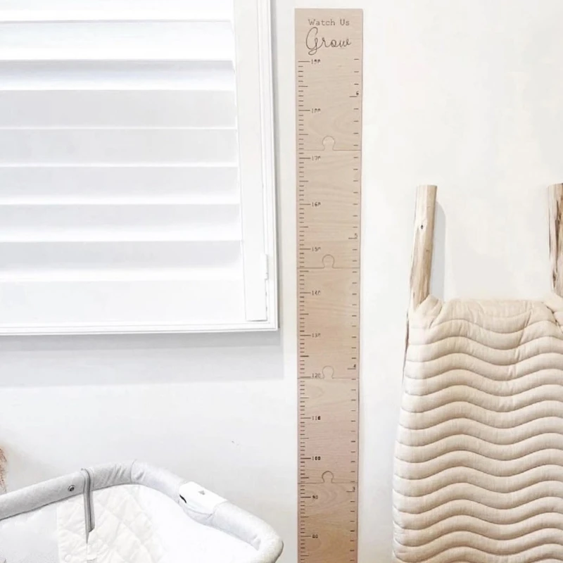 448B 1Set Kids Height Growth Chart Ruler Wall Meter Children Bedroom Dormitory Party
