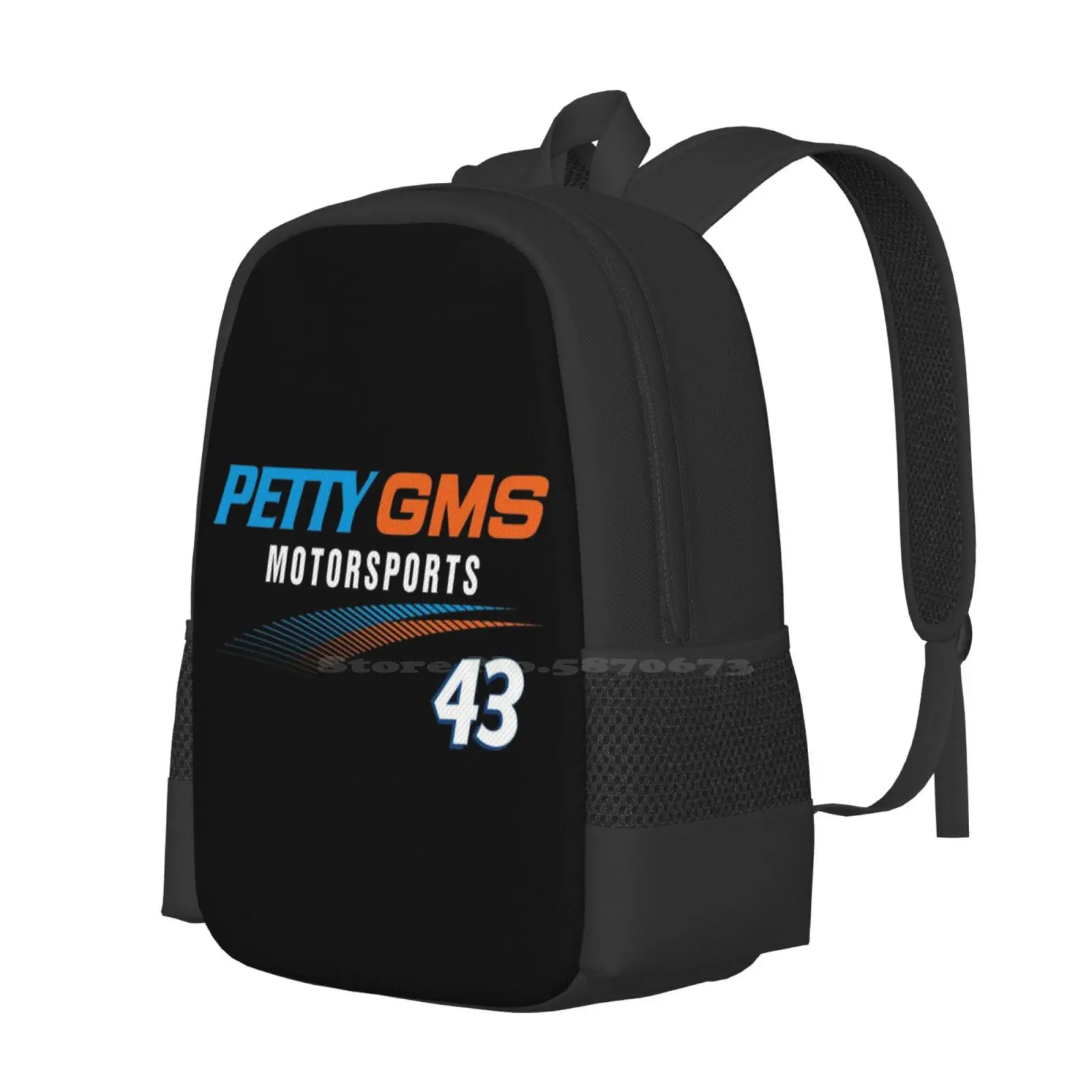 Petty Gms Motorsports 2022 Erik Jones #43 Pattern Design Laptop Travel School Bags Petty Gms Erik Jones Nextgen 43