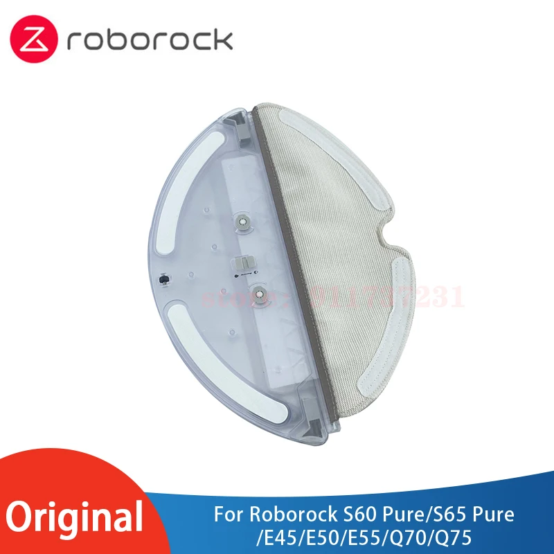 

Original Roborock Vacuum Cleaner Spare Parts, Water Tank with Mop Cloth Accessories for S60 Pure/S65 Pure/E45/E50/E55/Q70/Q75