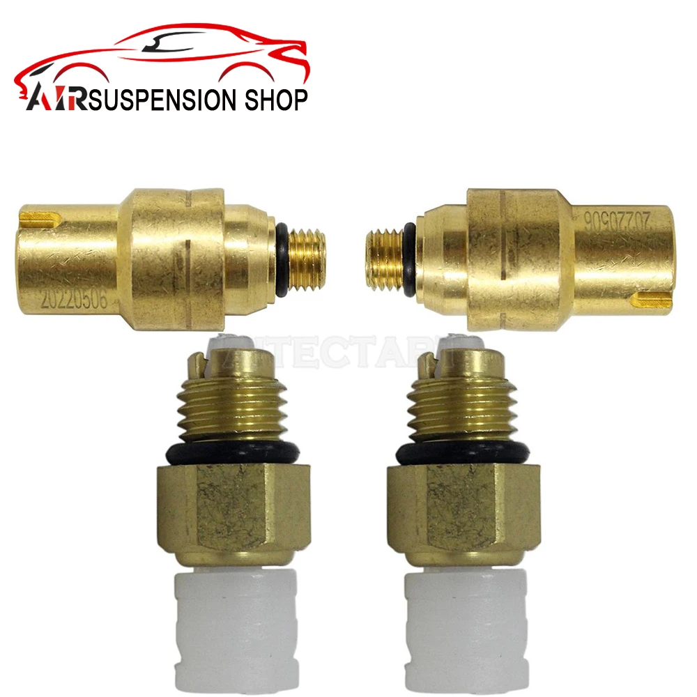 2x Rear Air Suspension Shock Risidual Valve Connector For BMW E65 E66 F01 F02 OEM 37126791675 37126791676 37106796508