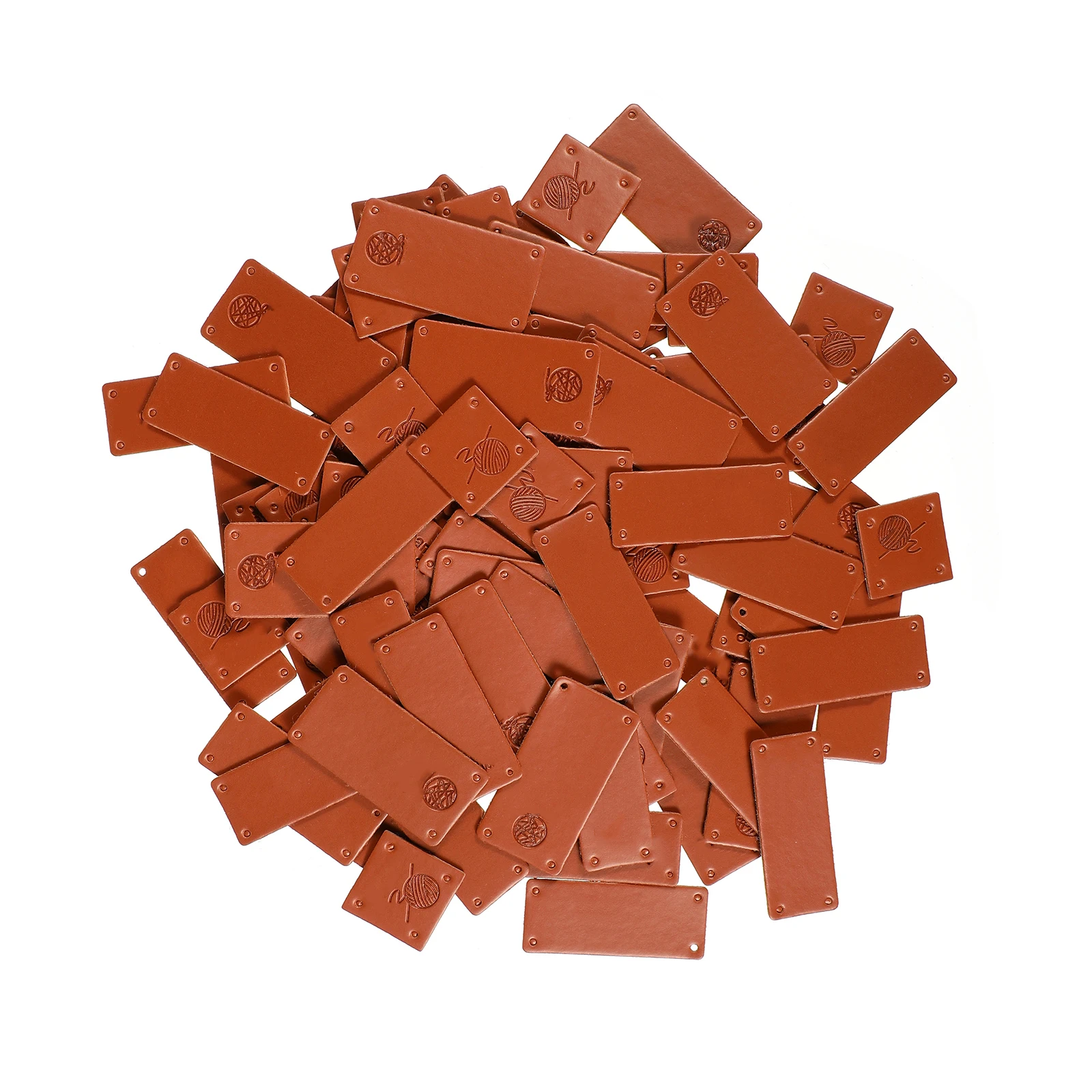 

80Pcs Knitting Supplies Labels Hard Wearing Retro Atmosphere Different Styles Patterns for Handmade Gifts