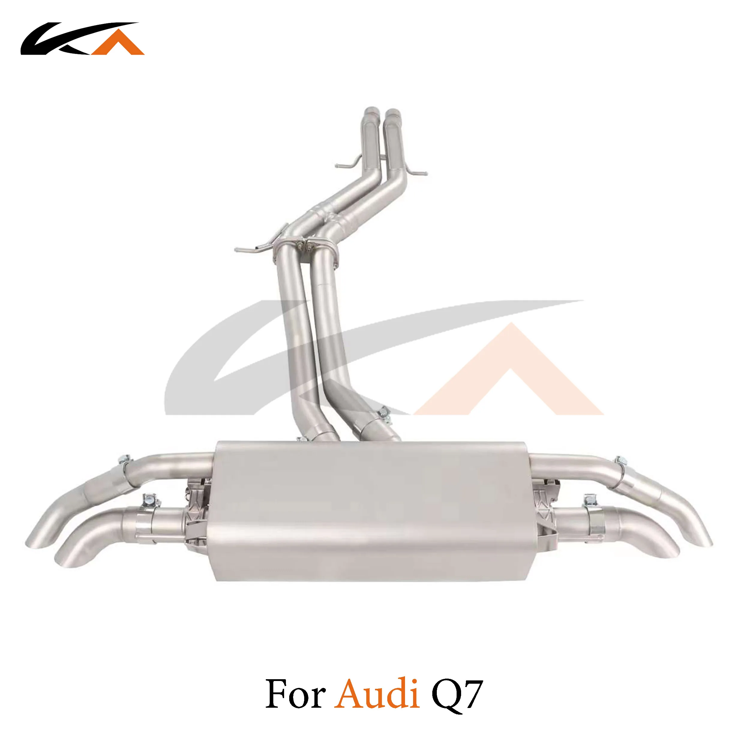 

KA Tuning exhaust system parts stainless catback for Audi Q7 3.0T rear section performance muffler valve