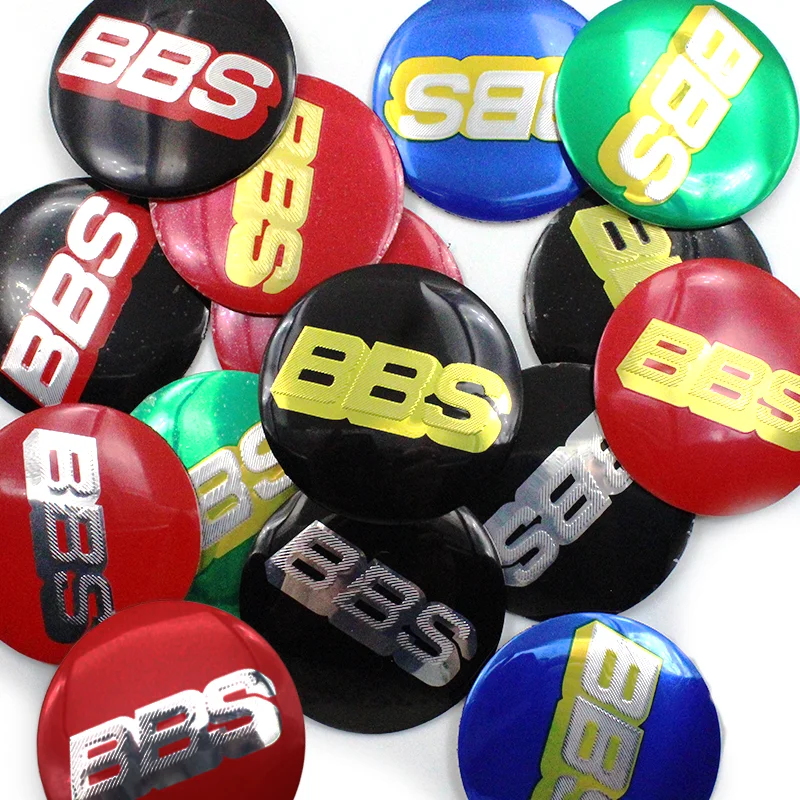 BBS Emblem 4 Stück 45-80mm Auto-Radnabenkappen Aufkleber Auto-Ersatz-Dekor Zubehör für Fahrzeug-Styling