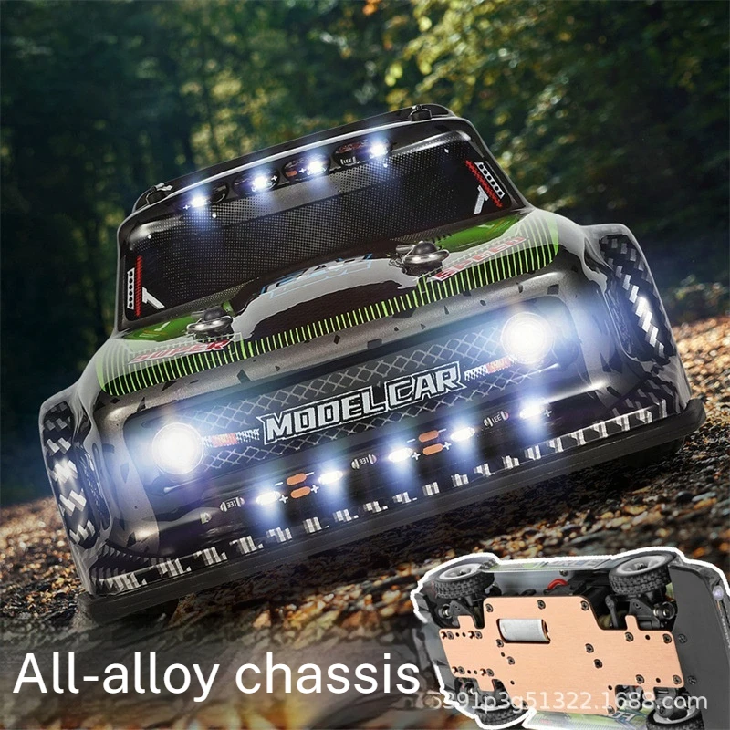 New Boys' Toy Car 284131 1/28 Rc Cars With Led Lights 2.4g 4wd 30km/H Metal Chassis Electric High Speed Off-Road Drift Toys For