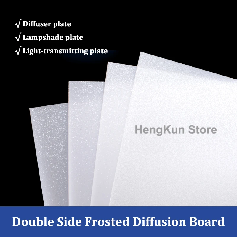 Double Side Frosted Acrylic Board Organic Plastic Sheet Thickness 0.5/0.8/1/1.5/2/3mm For DIY Picture Frames LED Light Box